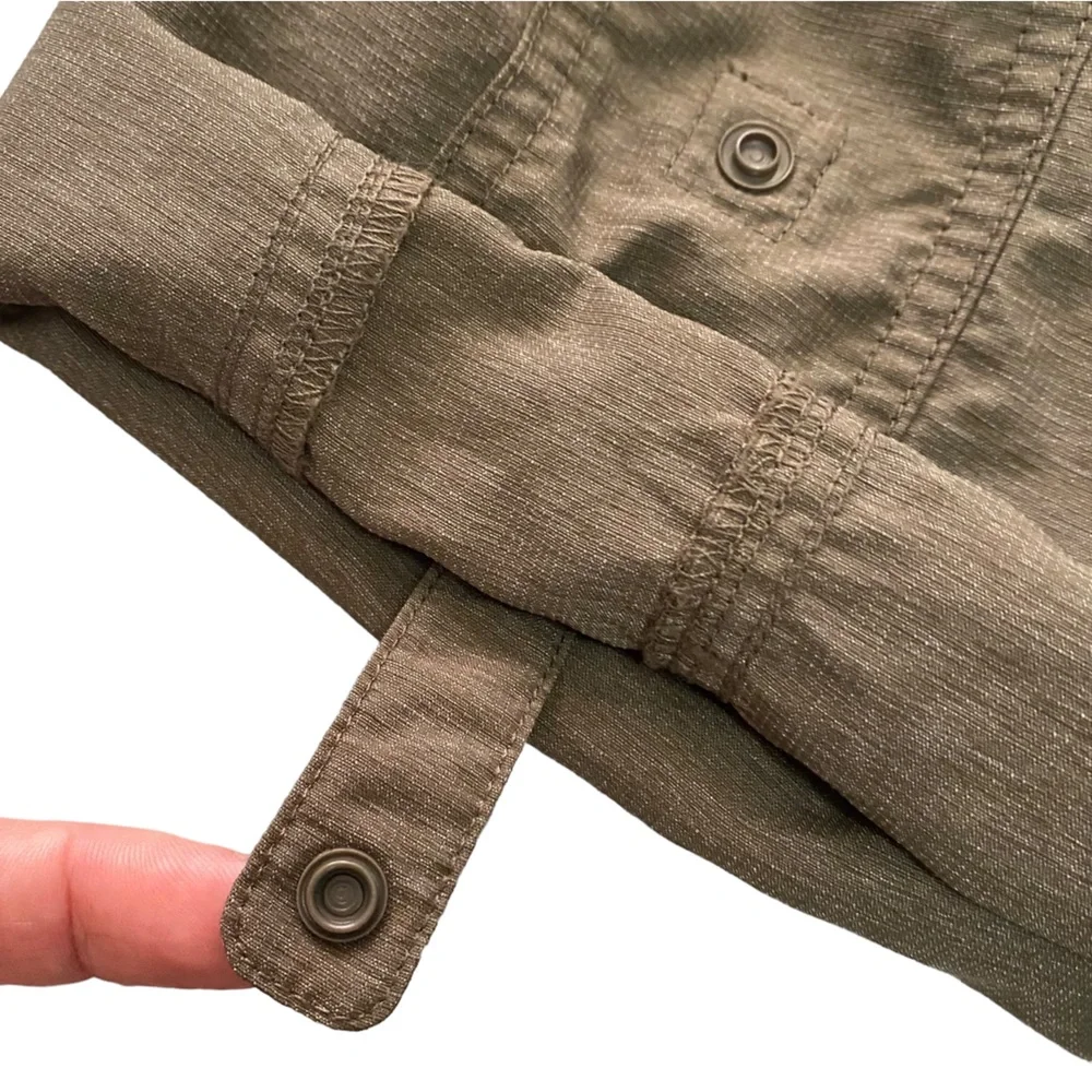 North Face Heather Brown Adjustable Hem Nylon Blend Shorts 4 - Picture 8 of 16